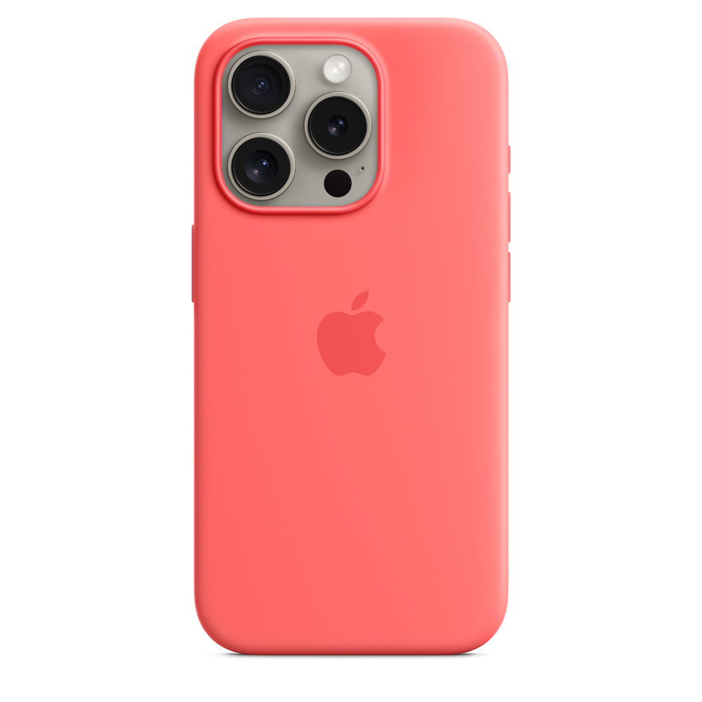 iPhone 15 Pro Max Silicon Case with Magsafe-Red