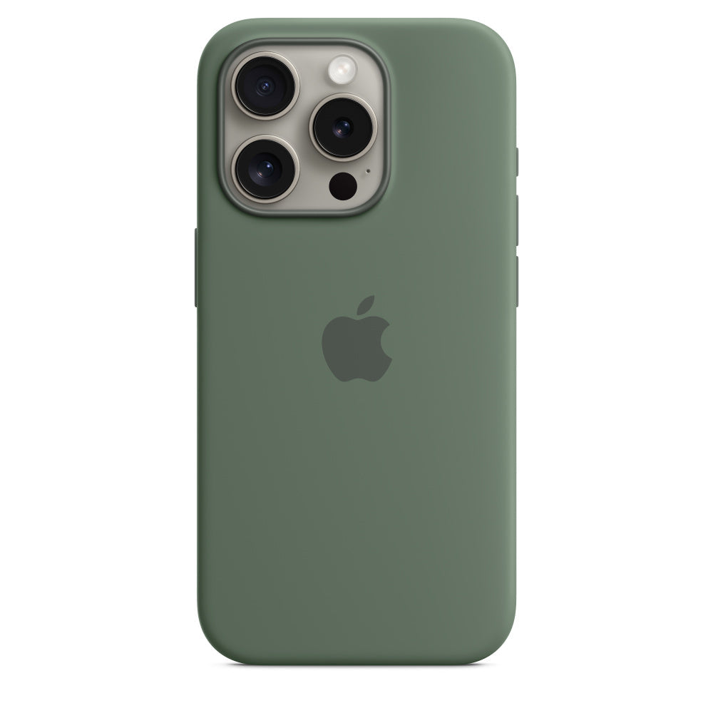 iPhone 15 Pro  Silicon Case with Magsafe - Green
