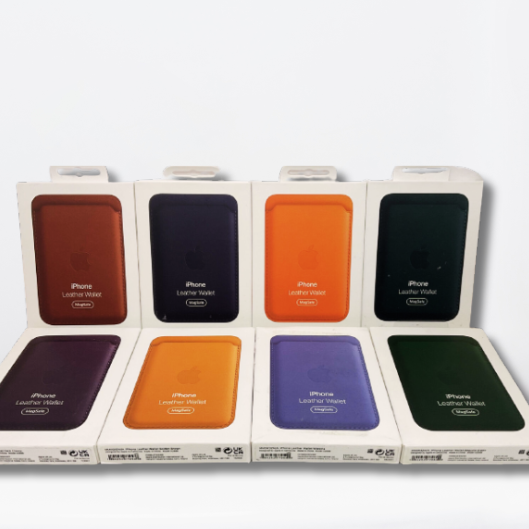 Magnetic Leather MagSafe Wallet Without IC for iPhone (Baltic Blue)