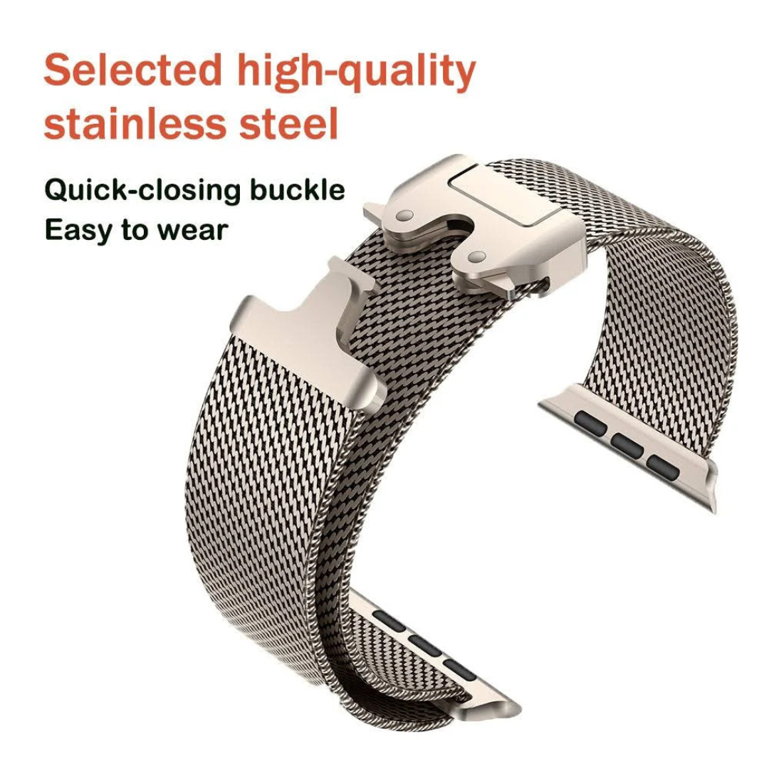 Milanese Loop Chain for iWatch 10 Series (44/45/46/49 MM) (SILVER)