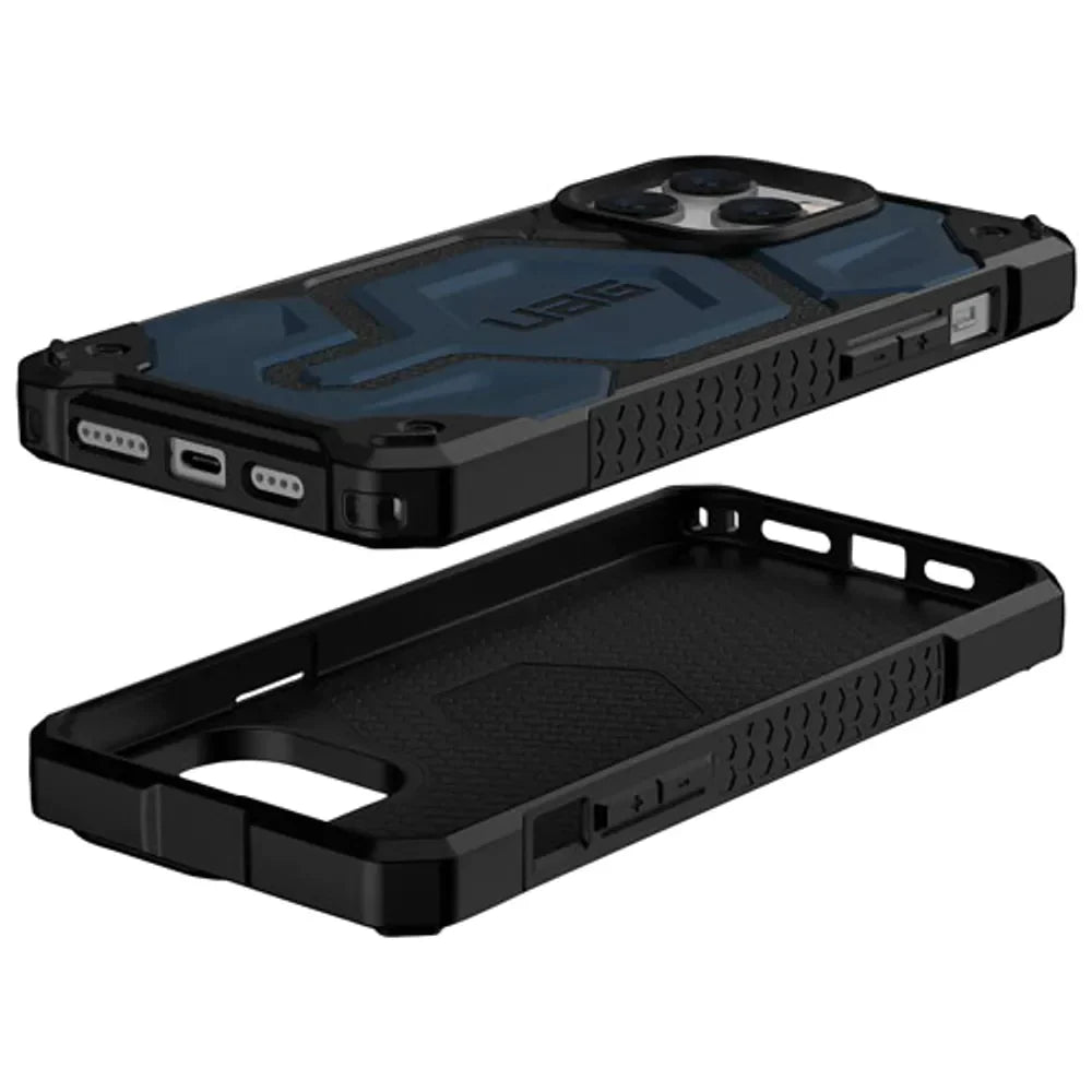 iPhone 15 Pro Max Armor Cover | Urban Armor iPhone 15 Pro Max Case, UAG Monarch Pro Mag-Safe Compatible, Slim Fit Rugged Protective Case/Cover Designed for iPhone 15 Pro Max Blue