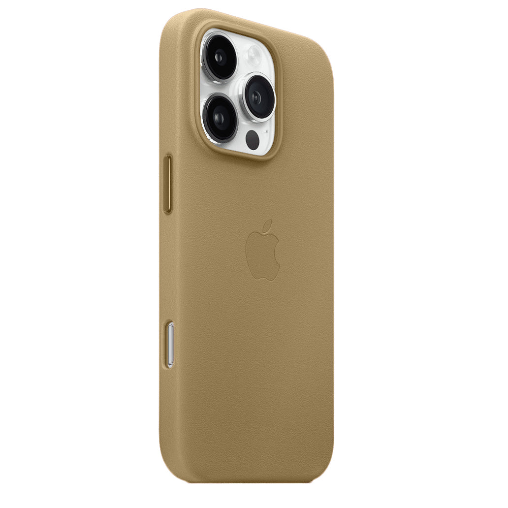 iPhone 16 Pro Max Leather Back Cover Case with MagSafe - Gold