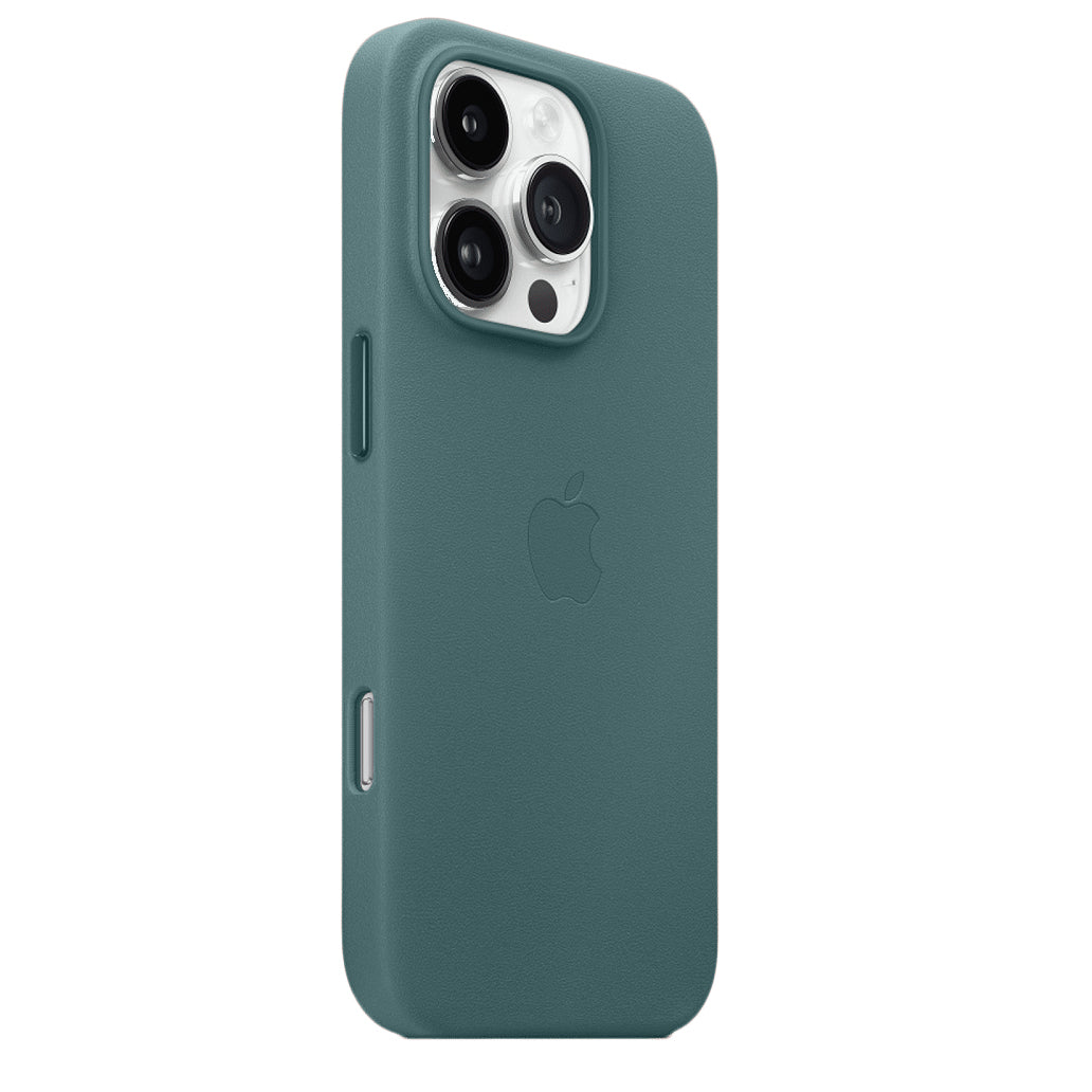 Apple iPhone 16 Pro Leather Back Cover Case - Pine Green