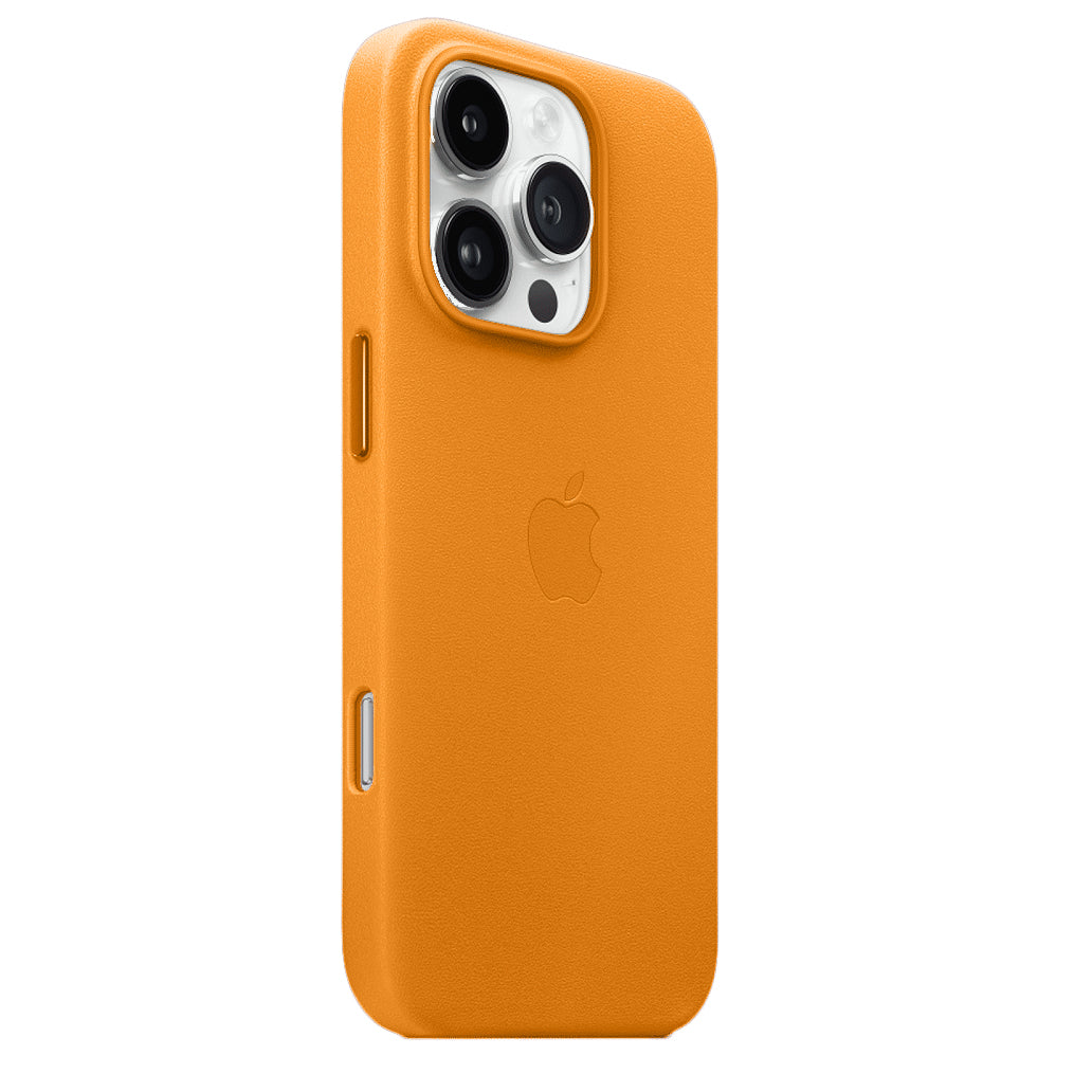 Apple iPhone 16 Pro Leather Back Cover Case - Poppy