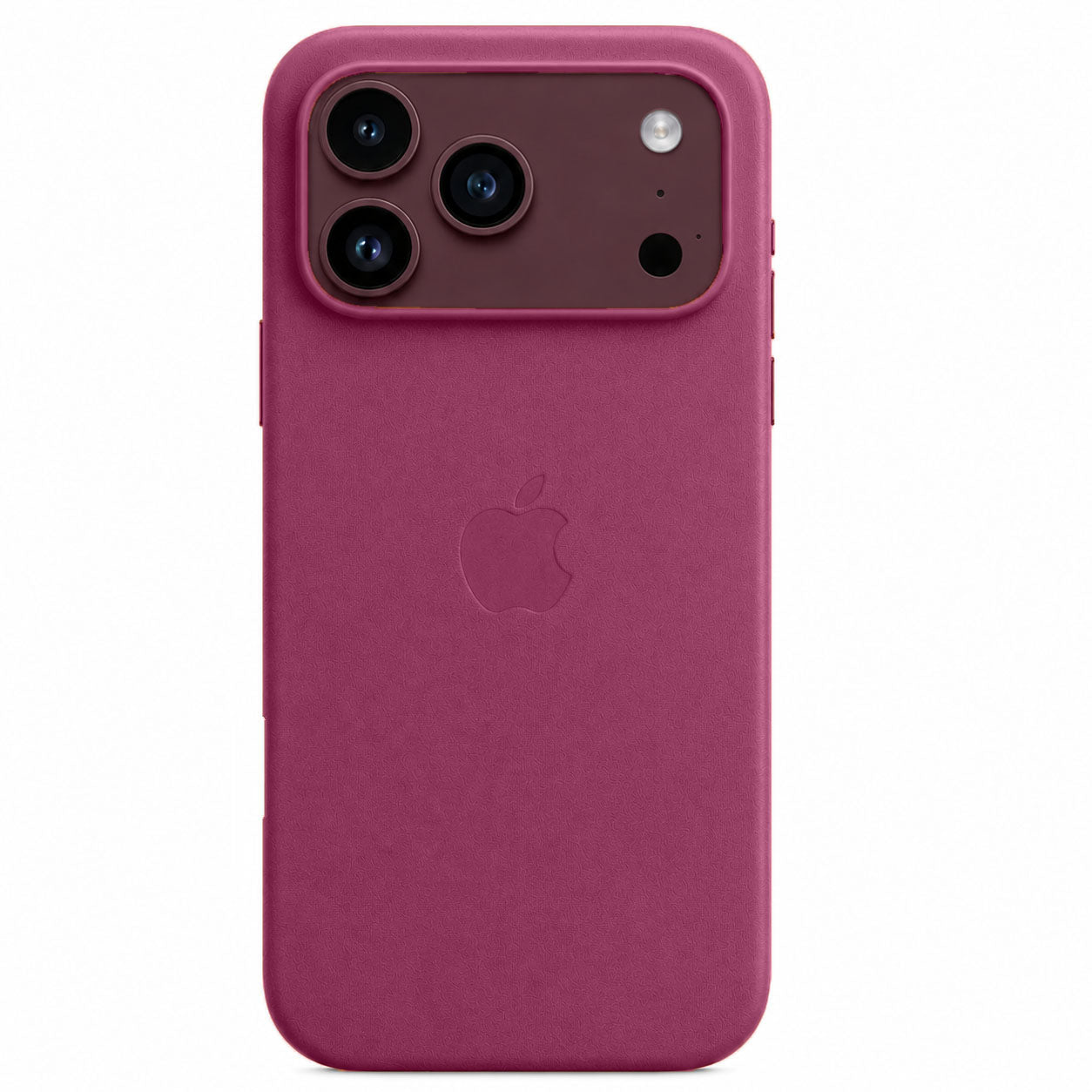 iPhone 18 Pro Max Leather Case with MagSafe & IC Animation - Mulberry