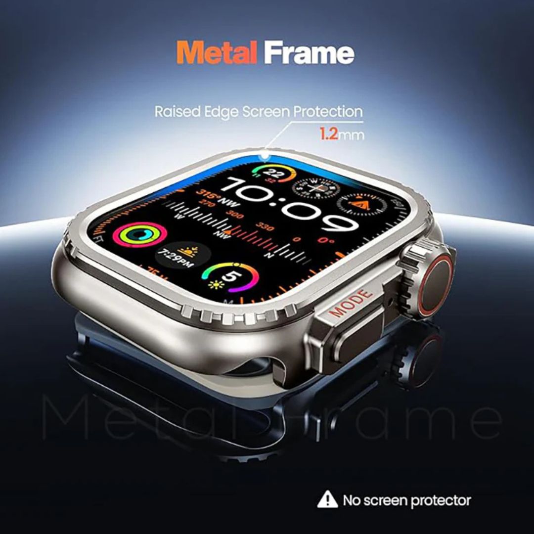 New Metal Convert to ULTRA Bumper Case for iWatch 44/45/46/49mm - BLACK, image 3 – CaseCart