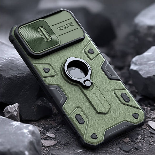 Nillkin Camshield Armor Drop Protection Military Grade iPhone Case - Green