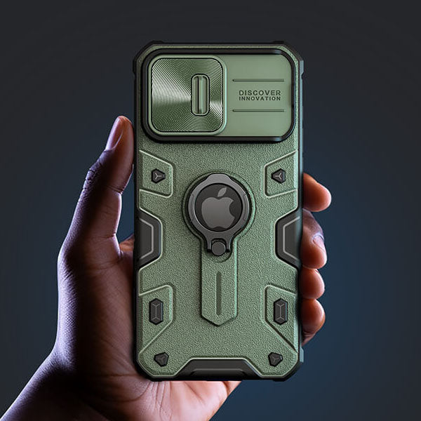 Nillkin Camshield Armor Drop Protection Military Grade iPhone Case - Green