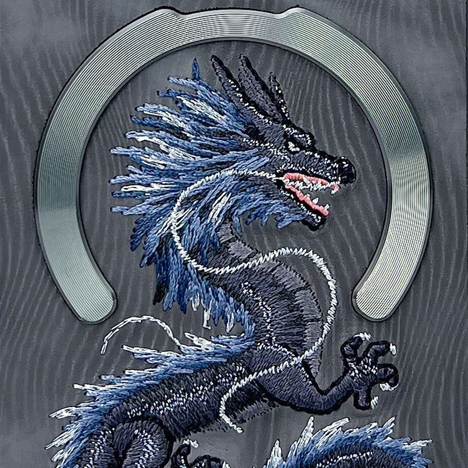 iPhone 16 Pro Max Nimmy Embroidery Dream Animal Series Magsafe Case - Dragon