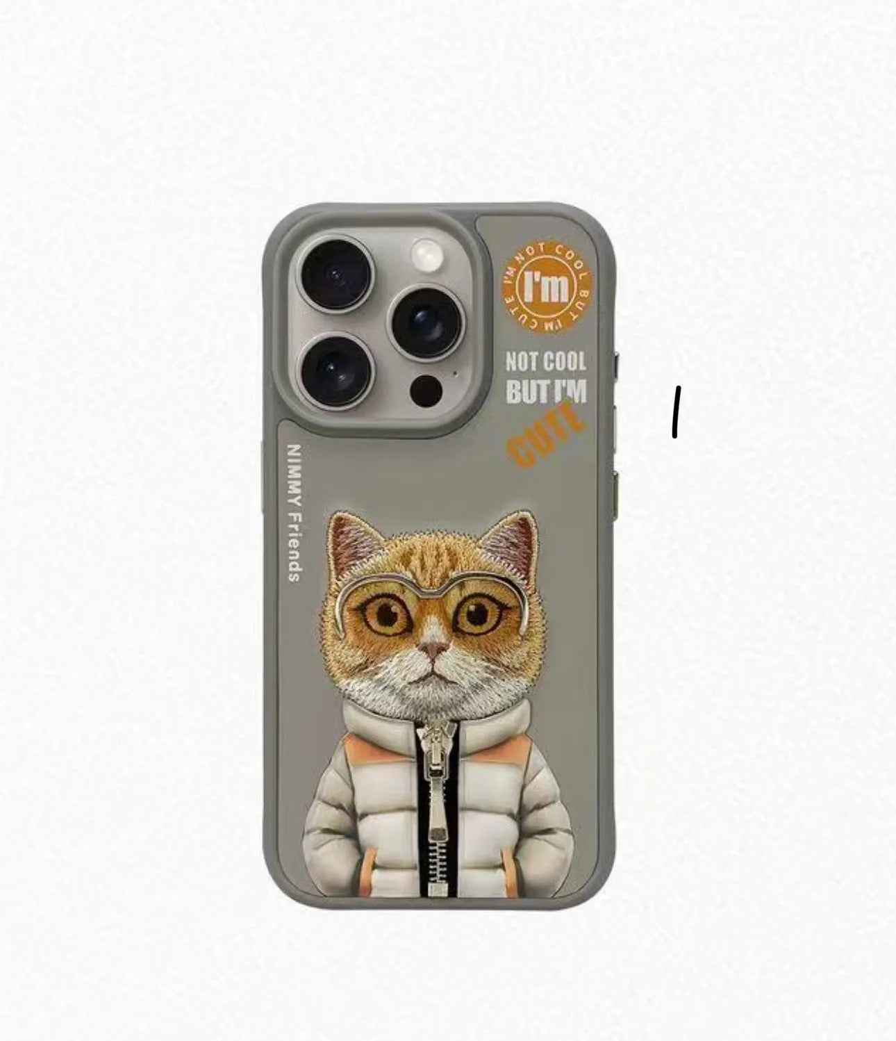 Nimmy Cool And Cute 2.0 IPhone 15 Pro Series Mobile Phone Cases/ TITANIUM