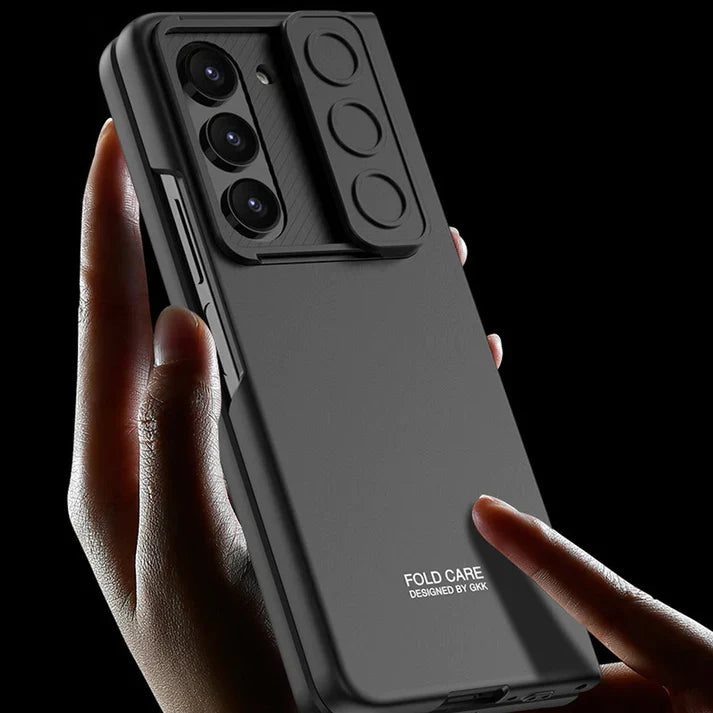 Galaxy Z Fold 5 Sliding Window Camera Protective Hard Shell Case - Black