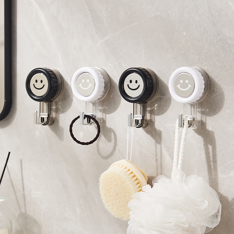 Cute Smiley Suction Cup Multipurpose Bathroom Hook