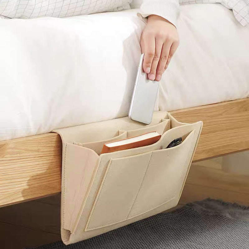 Multipurpose Felt Bedside Storage Organizer Bag