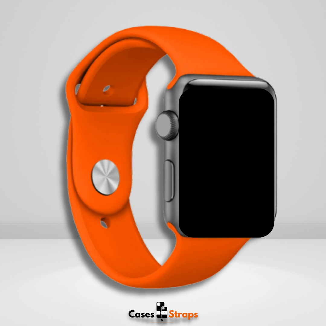 OG Silicone iWatch Strap Orange Color