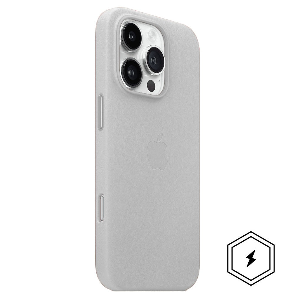 iPhone 16 Pro Leather Case with MagSafe - Off White