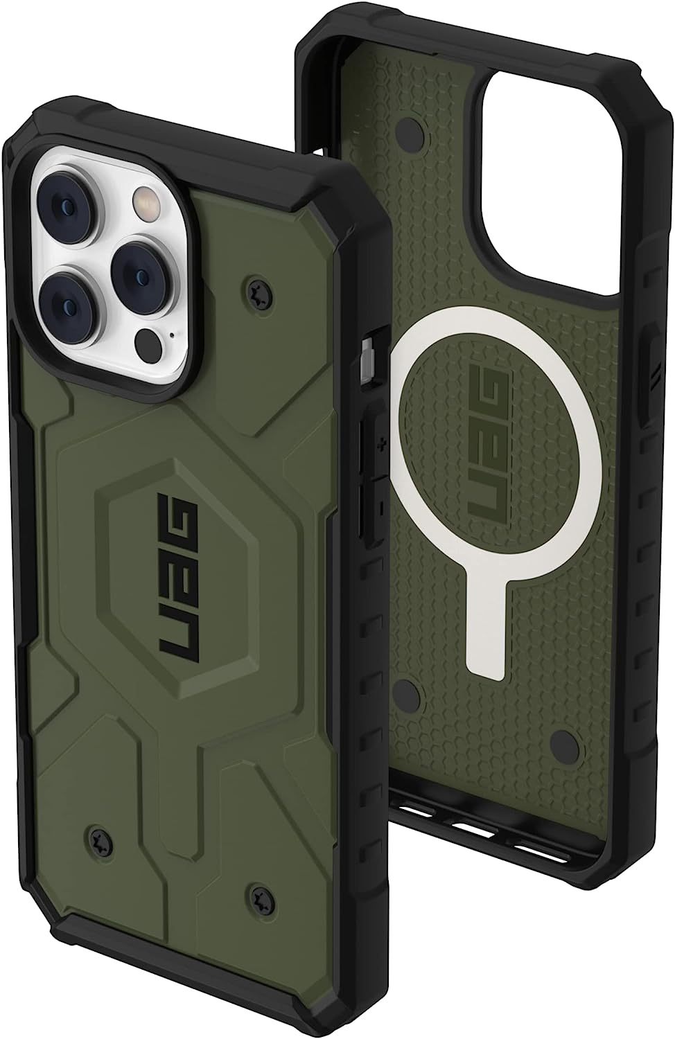 iPhone 14 Pro Armor Cover | Urban Armor iPhone 14 Pro Case, UAG Pathfinder Mag-Safe Compatible, Slim Fit Rugged Protective Case/Cover Designed for iPhone 14 Pro (2022) (Military Drop Tested) - Green
