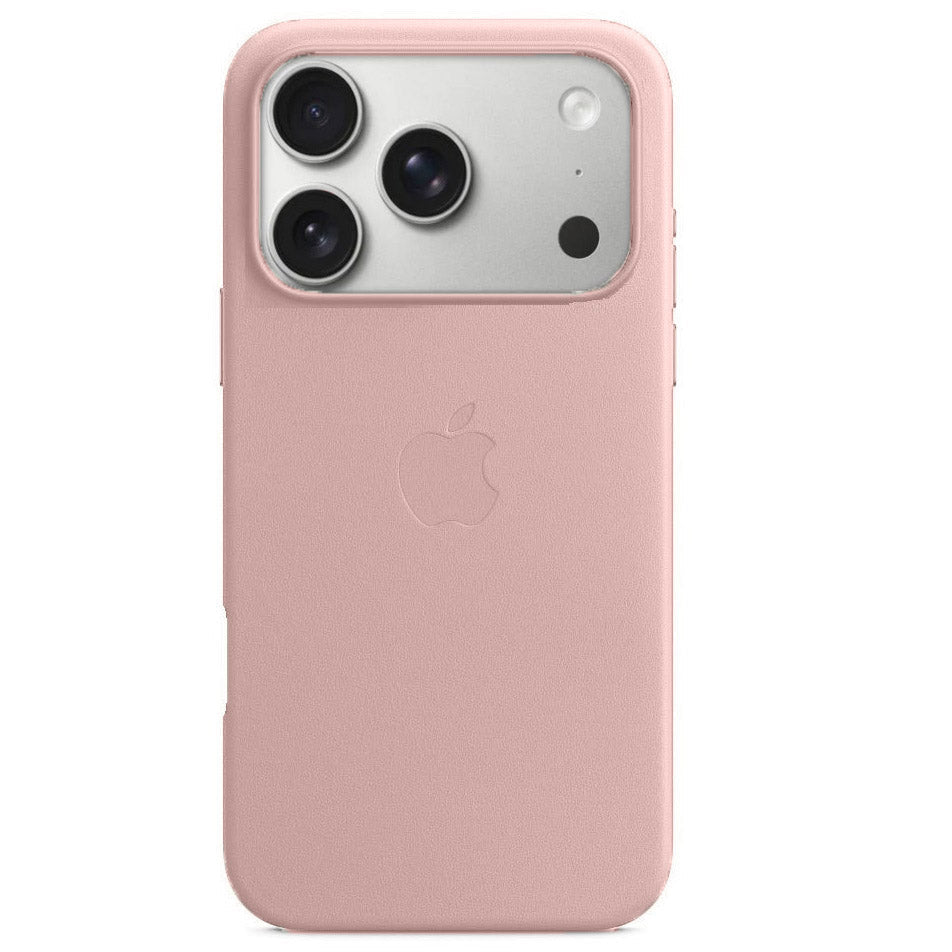 iPhone 17 Pro Max Leather Back Cover Case with MagSafe - Pink