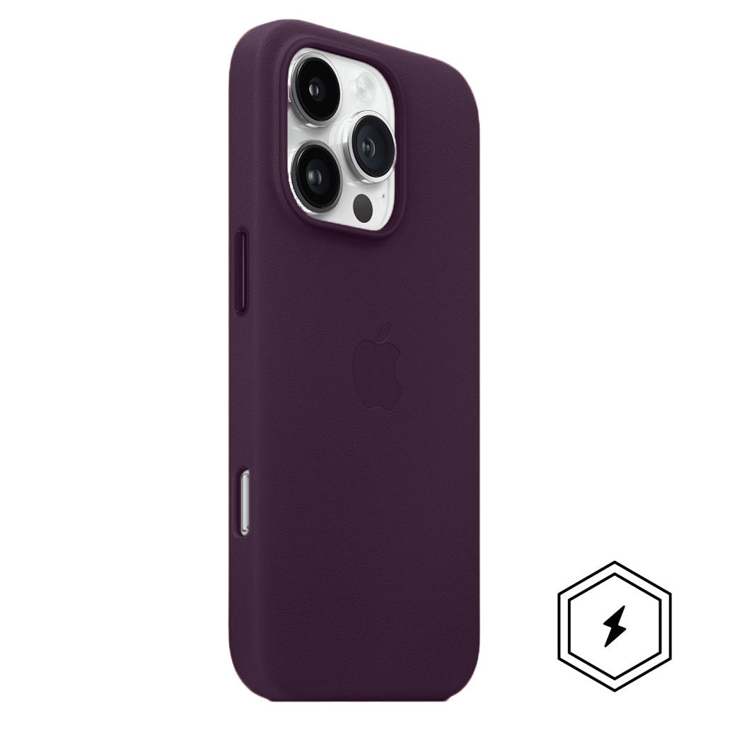 iPhone 16 Pro Leather Case with MagSafe - Purple