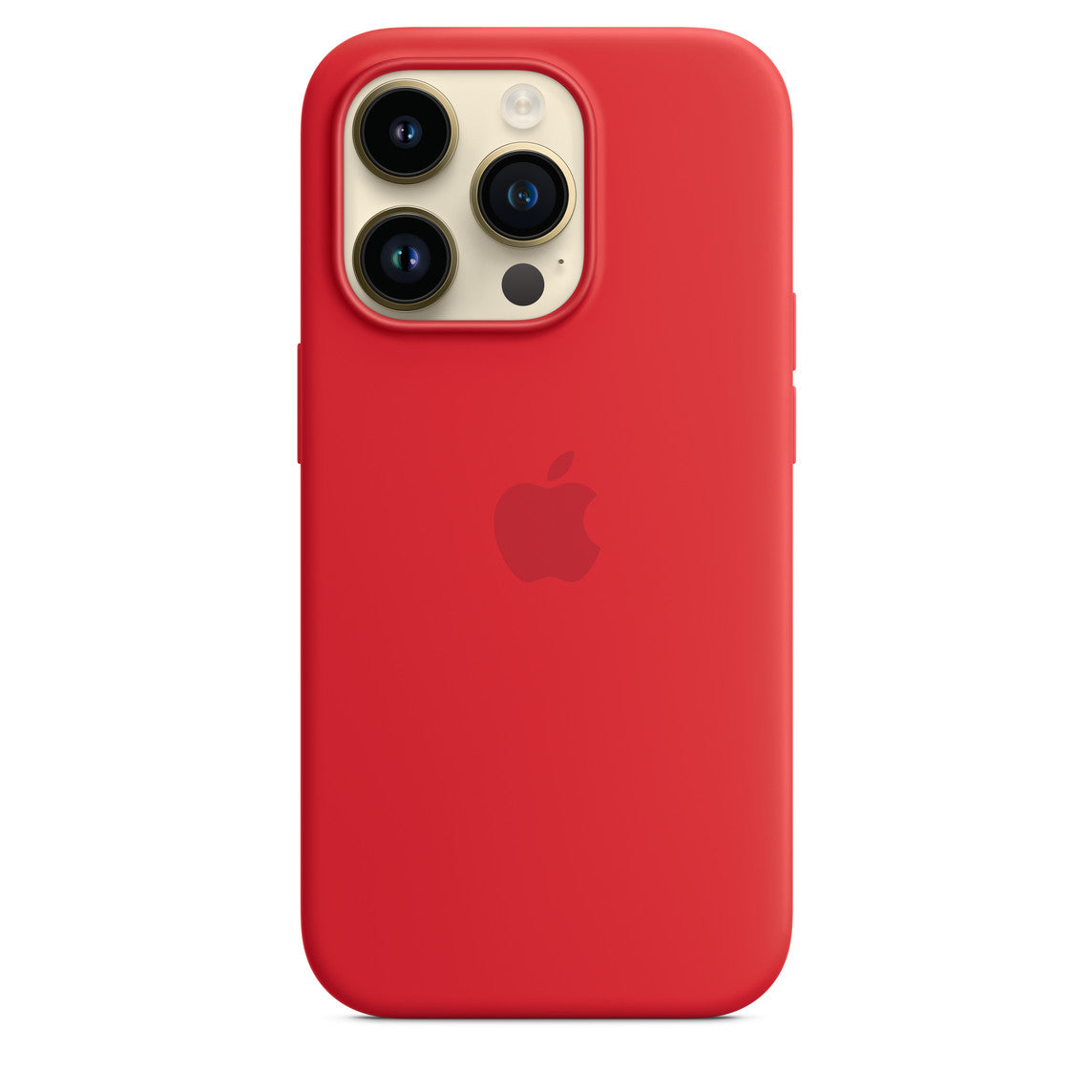 iPhone 14 Silicone Cover with Mag-Safe Apple Original Silicone Case with Mag-Safe For Apple iPhone 14 with Mag-Safe Red