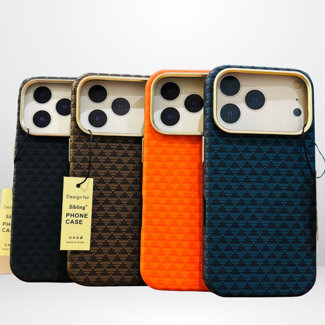 SIBLING Carbon Case with Metal Camera Ring for iPhone 17 Series