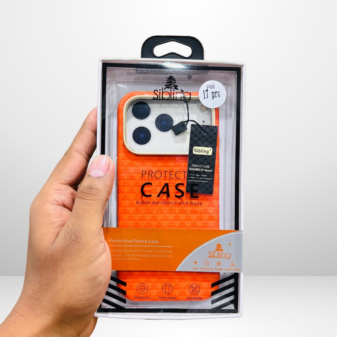 SIBLING Carbon Case with Metal Camera Ring for iPhone 17 Series