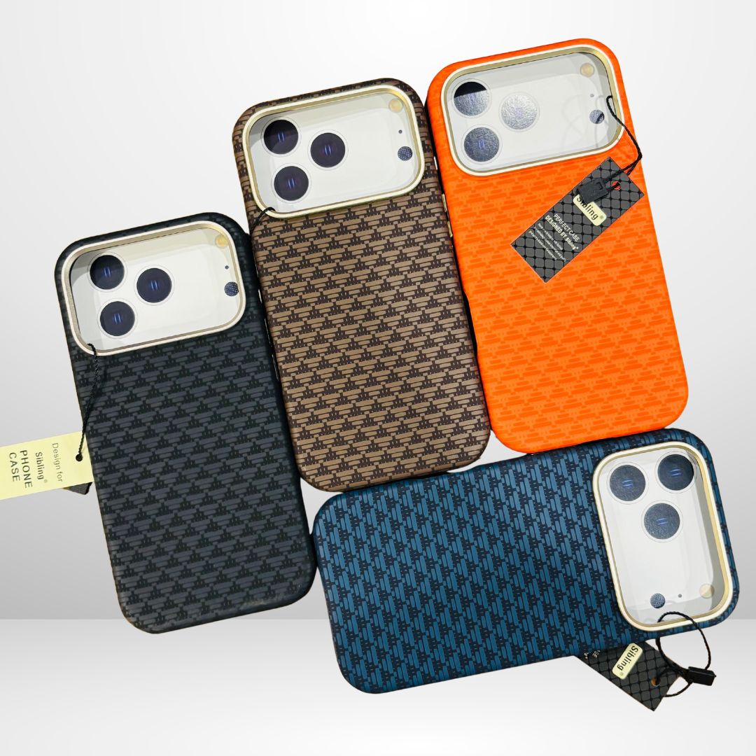 SIBLING Carbon Case with Metal Camera Ring for iPhone 17 Series