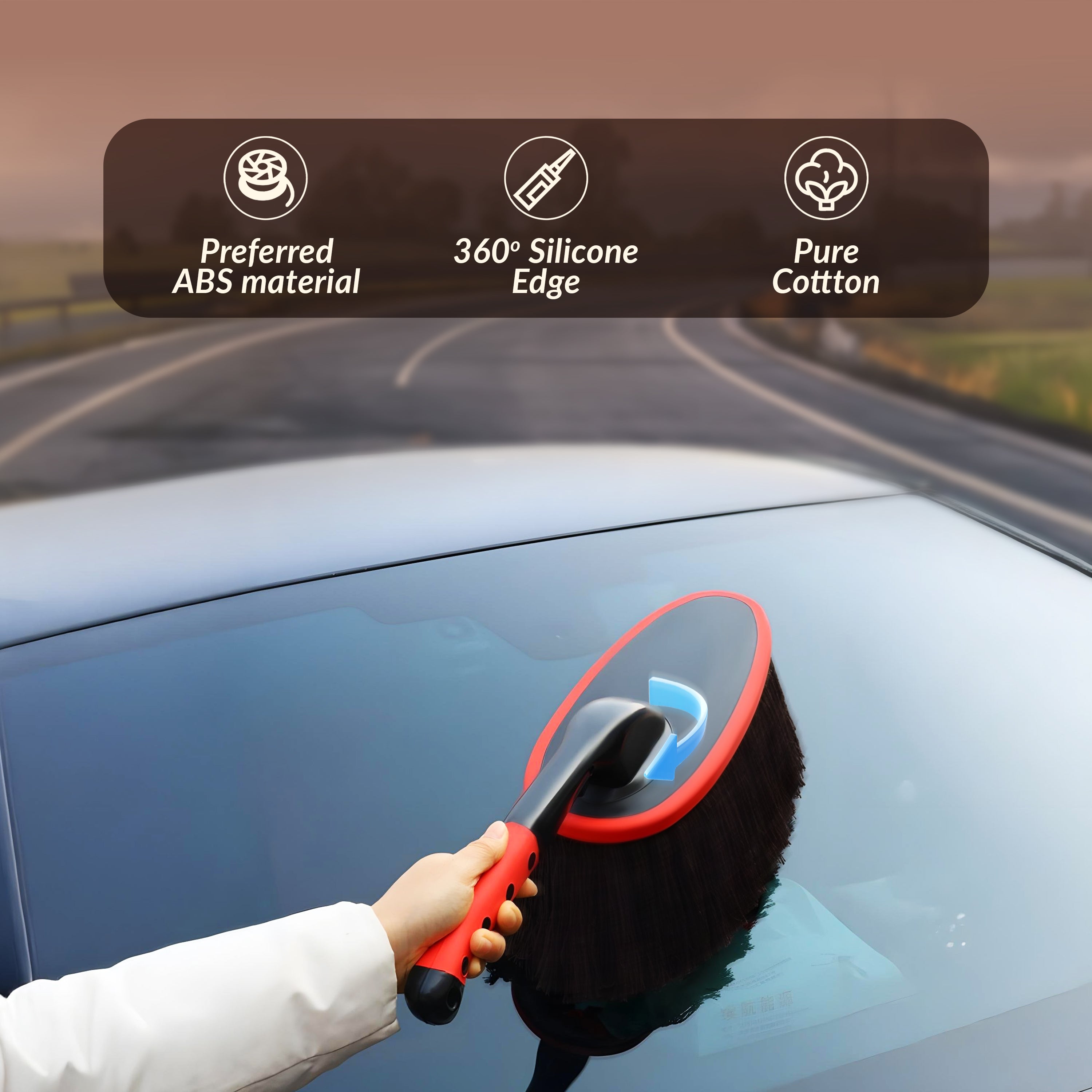 Casecart 360 Degree Soft Bristle Car Duster with Extendable Handle