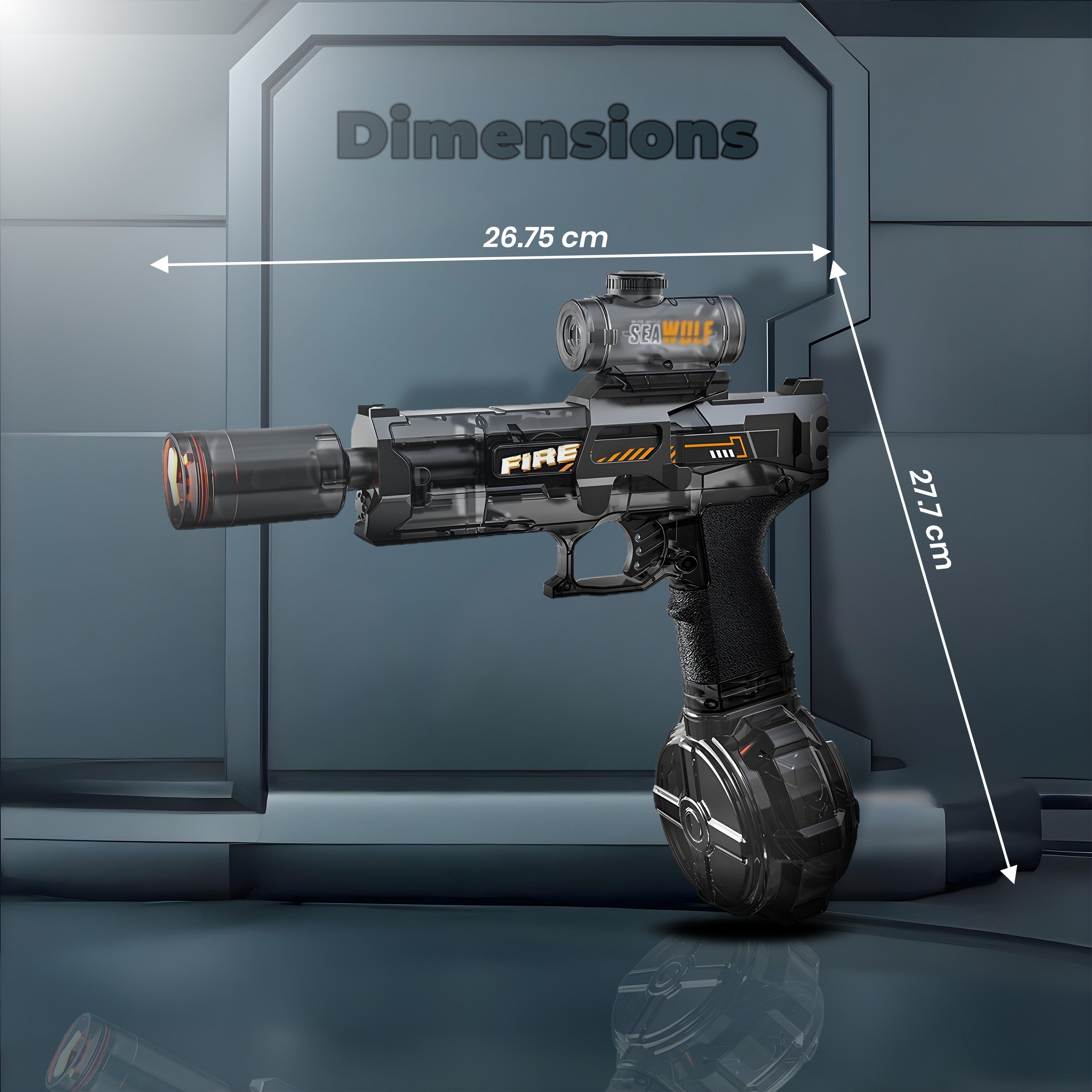 Casecart LED Electric Water Gun with Rechargeable Battery Power