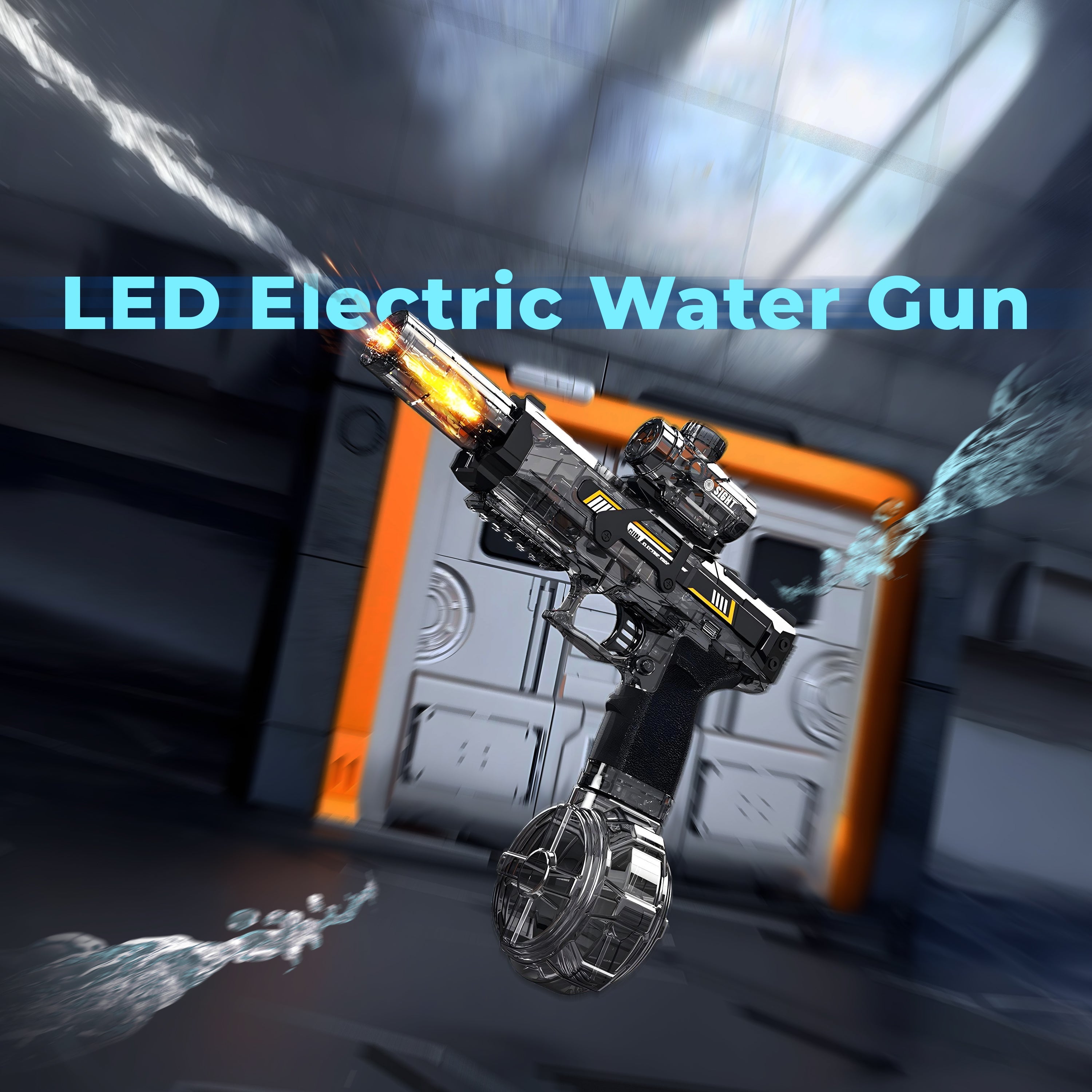 Casecart LED Electric Water Gun with Rechargeable Battery Power