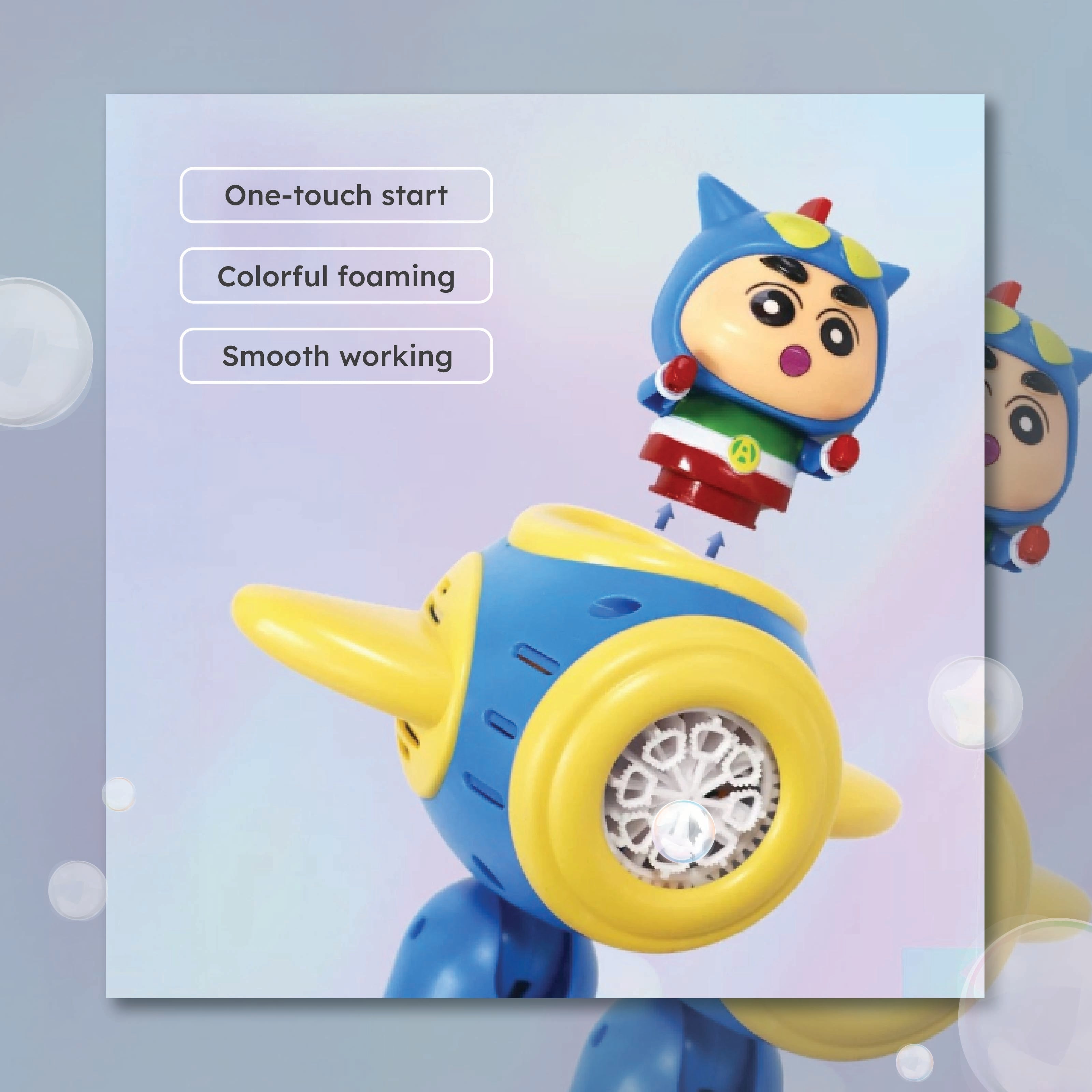 Casecart Cartoon Bubble Blowing Toy with Mood Lights