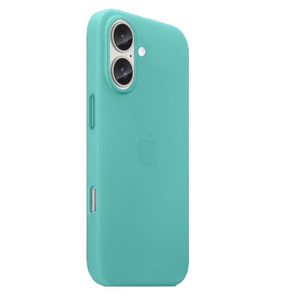Apple iPhone 16 Plus Leather Back Cover Case - Mint Green