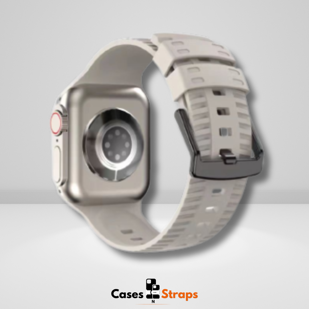 Silicone Rugged iWatch Strap White Color – CaseCart