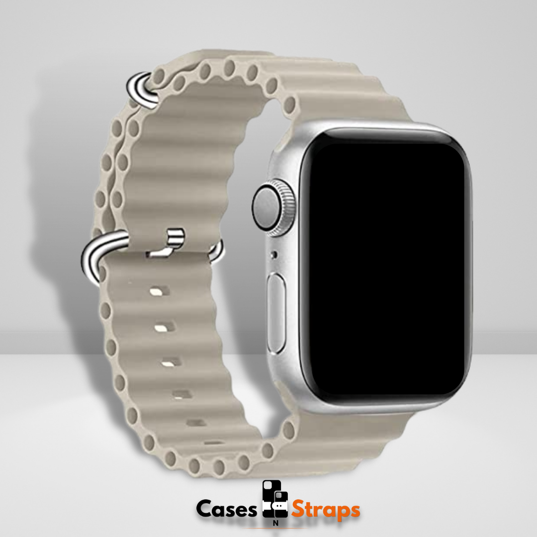 Silicone Ocean Watch Strap Starlight Color (Watch Not Included)