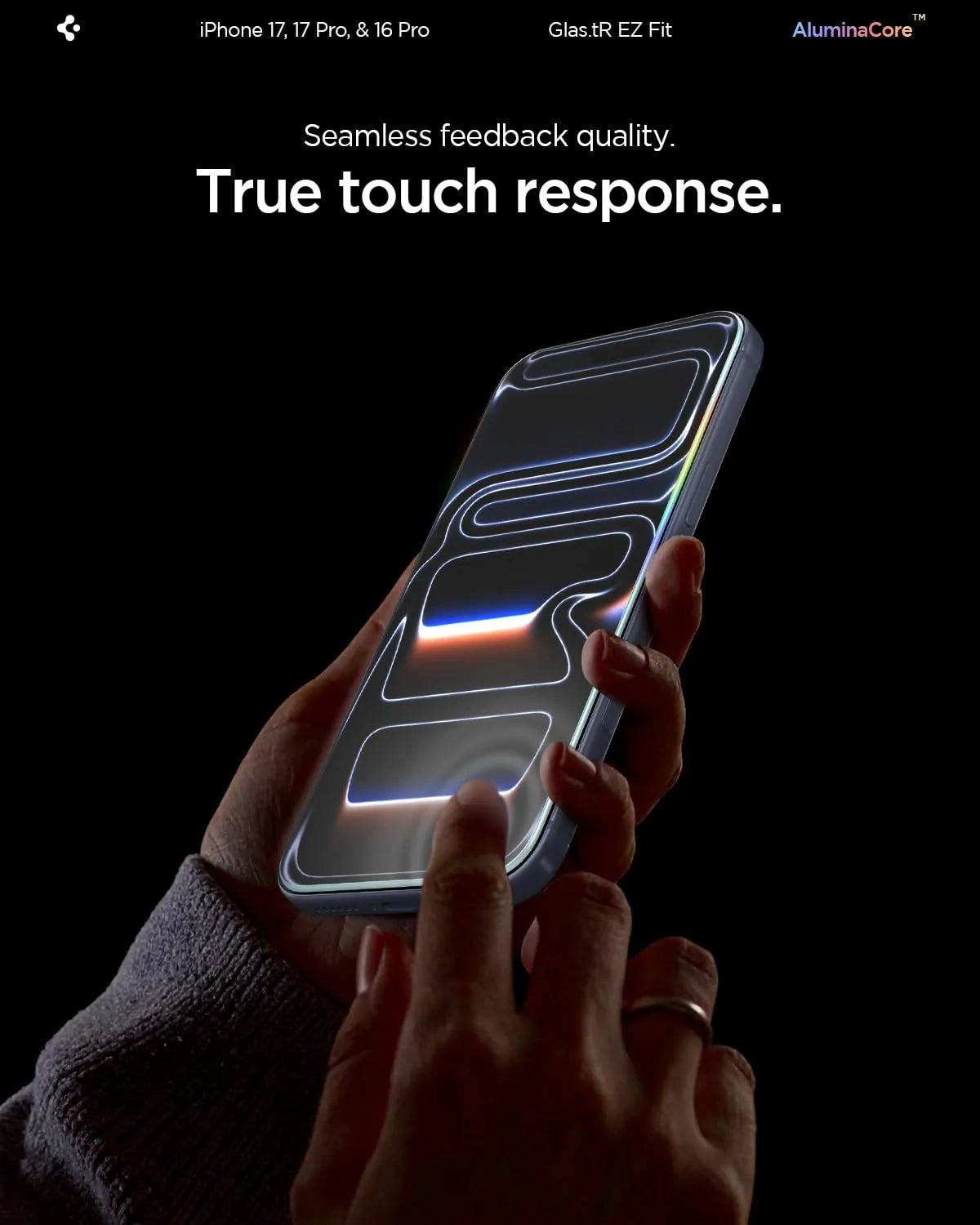 Spigen EZ Fit Tempered Glass Screen Protector Guard [Pack of 2]