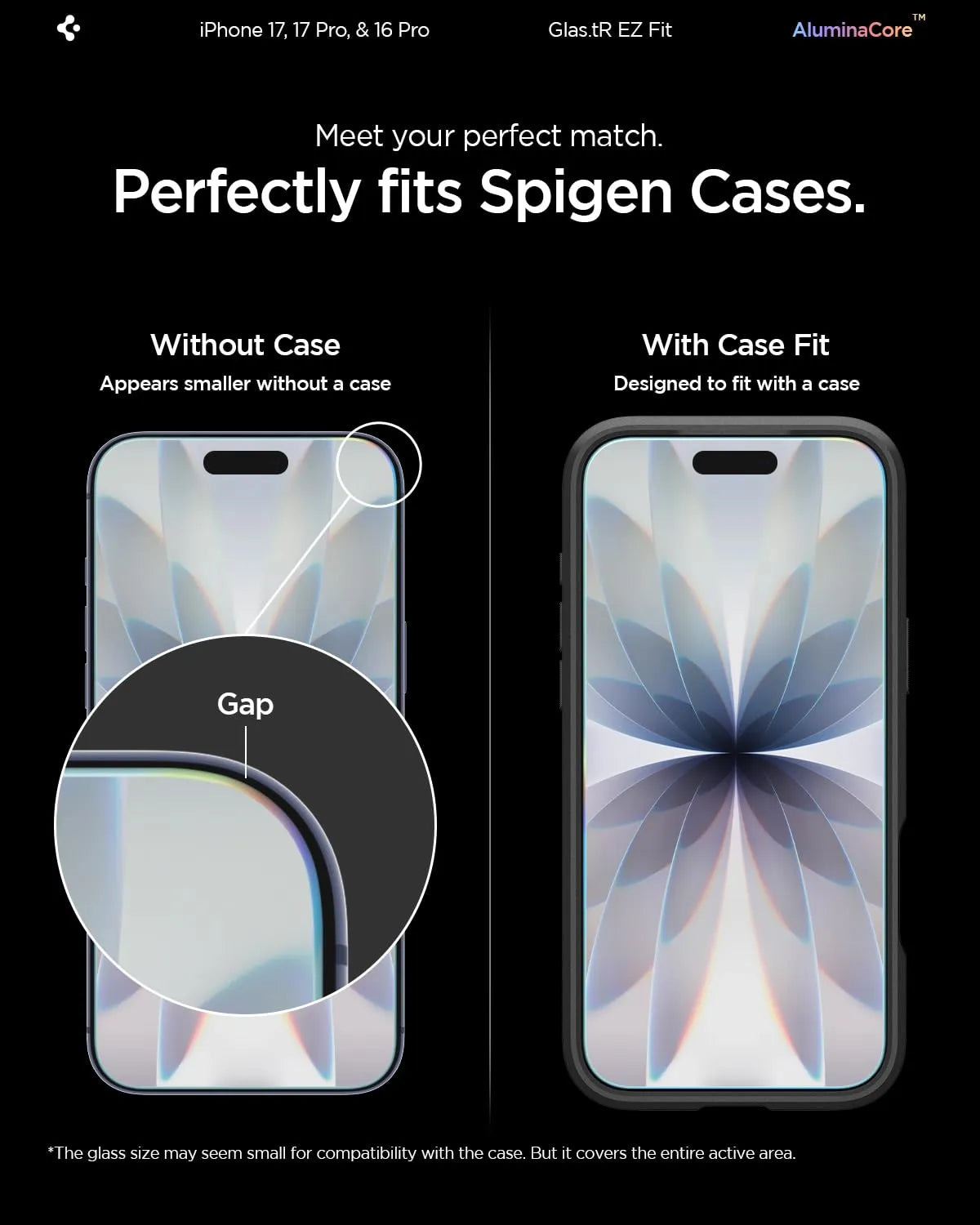 Spigen EZ Fit Tempered Glass Screen Protector Guard [Pack of 2]