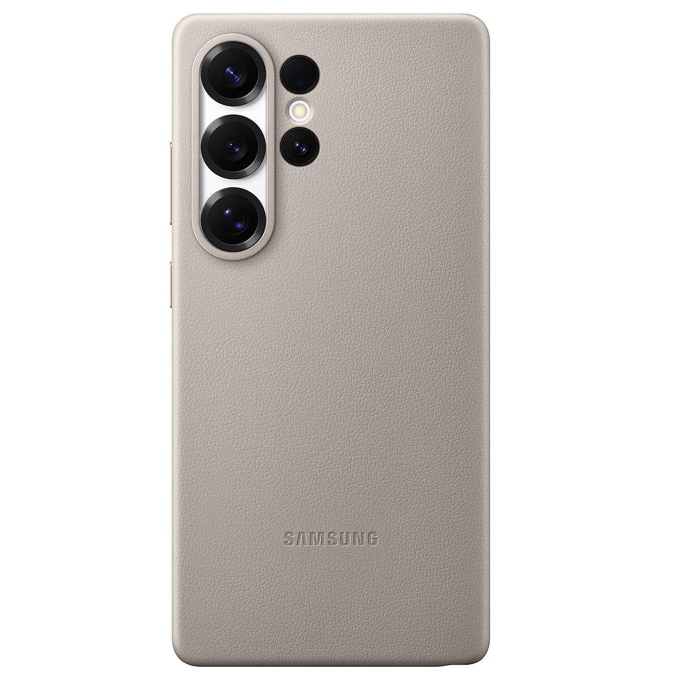 Samsung Galaxy S25 Ultra Leather Case, Kindsuit Leather Back Cover - Titanium