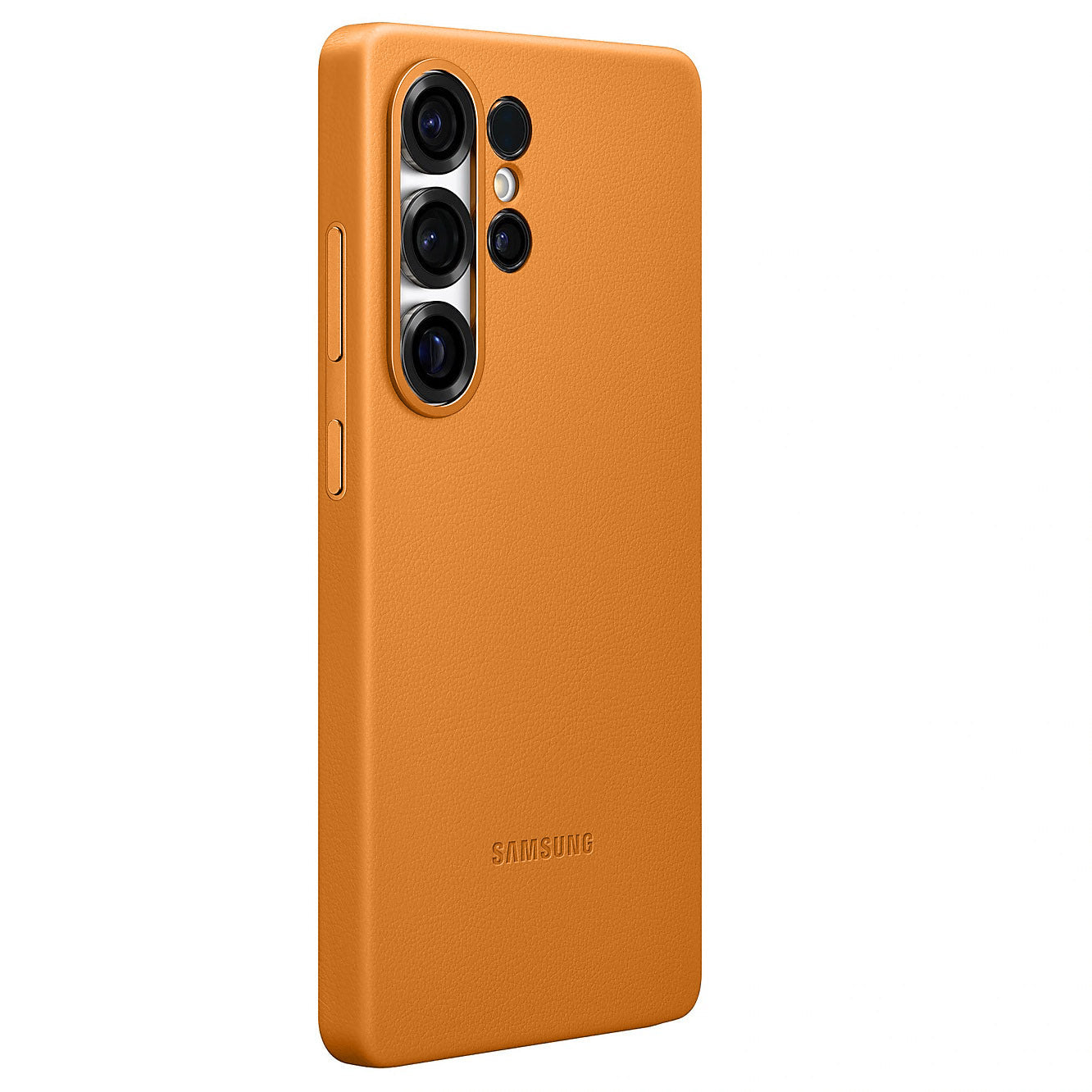 Samsung Galaxy S25 Ultra Leather Case, Kindsuit Leather Back Cover - Tan Brown