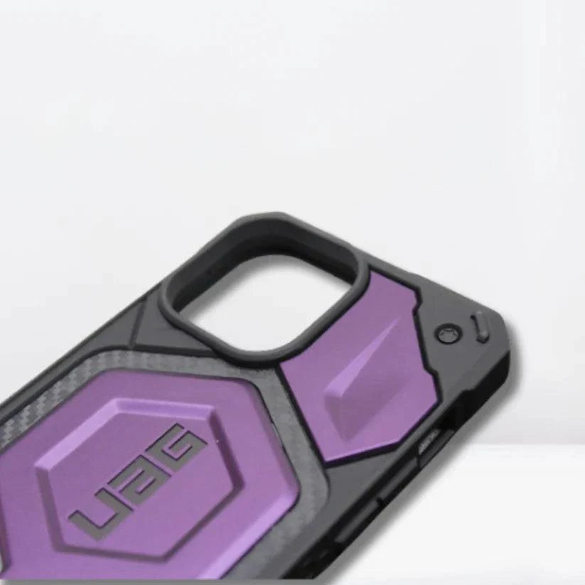 Urban Armor Gear UAG iPhone 15 Pro Case, Monarch Pro Mag-Safe Compatible, Slim Fit Rugged Protective Case/Cover Designed for iPhone 15 Pro (6.1-Inch) (2023), Wireless Charging Compatible - Deep Purple