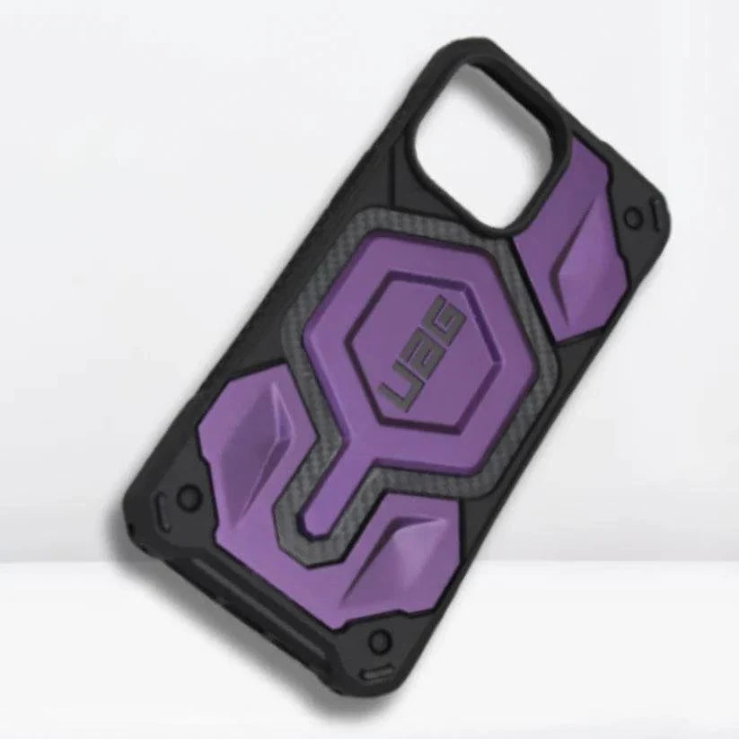 Urban Armor Gear UAG iPhone 15 Case, Monarch Pro Mag-Safe Compatible, Slim Fit Rugged Protective Case/Cover Designed for iPhone 15 (6.1-Inch) (2023), Wireless Charging Compatible - Deep Purple