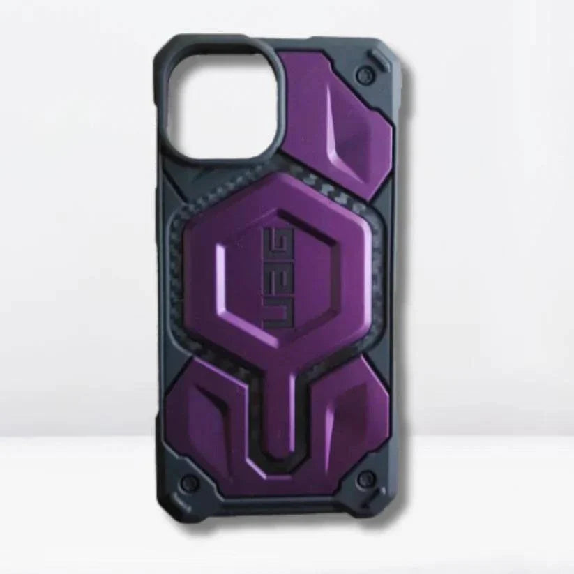 Urban Armor Gear UAG iPhone 14 Plus Case, Monarch Pro Mag-Safe Compatible, Slim Fit Rugged Protective Case/Cover Designed for iPhone 14 Plus (6.1-Inch) (2023), Wireless Charging Compatible - Deep Purple