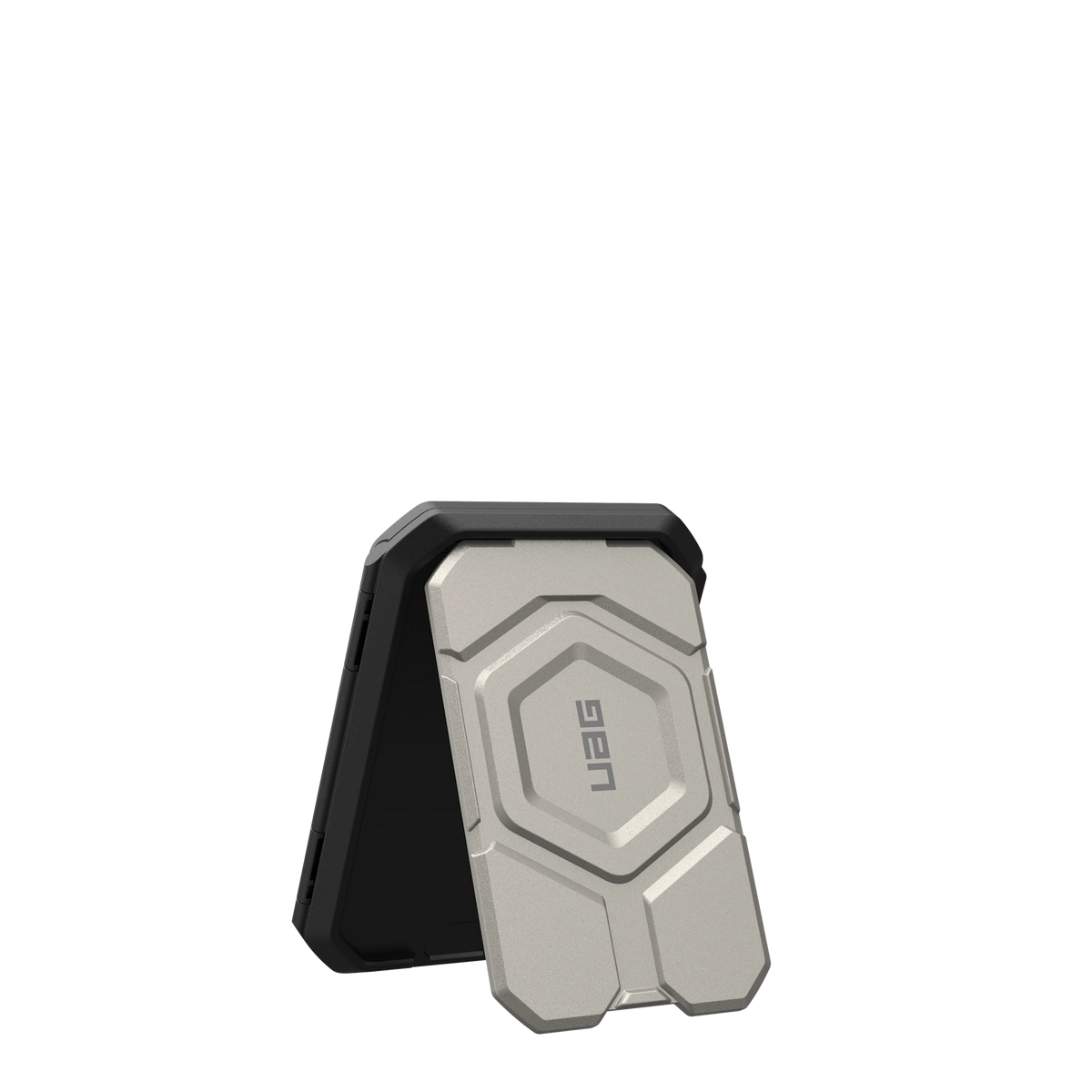 UAG Magnetic Wallet with Stand in Black/Titanium, view 6