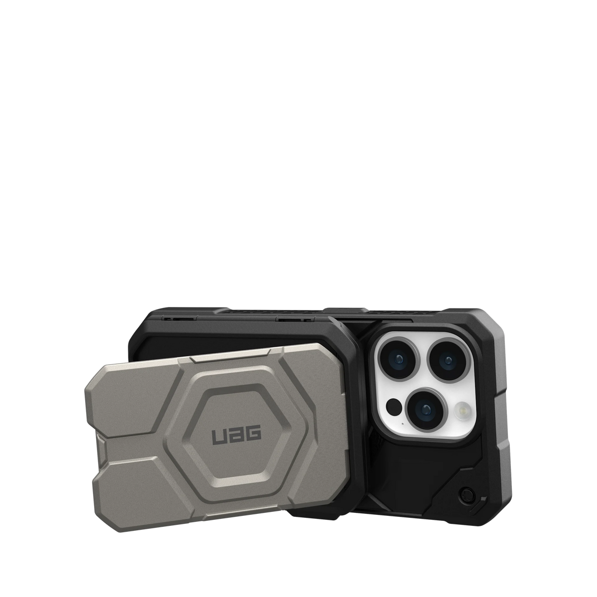 UAG Magnetic Wallet with Stand in Black/Titanium, view 7