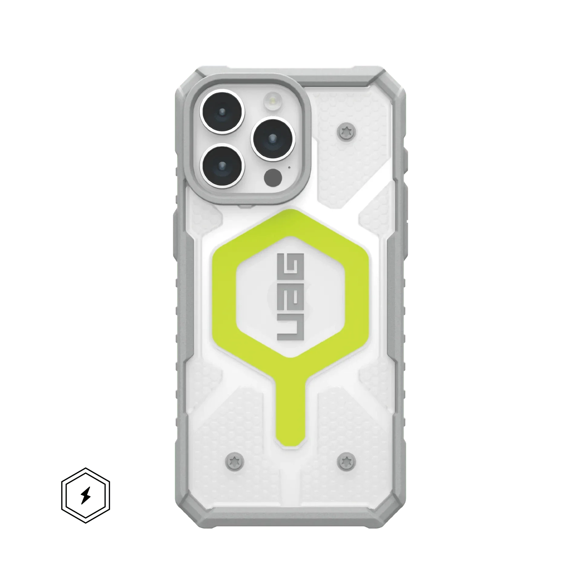 Urban Armor Gear TPU+PC iPhone 14 Pro Max UAG Case, Pathfinder Clear Compatible, Slim Fit Rugged Protective Case/Cover Designed For iPhone 14 Pro Max (Military Drop Tested) - Neon Green