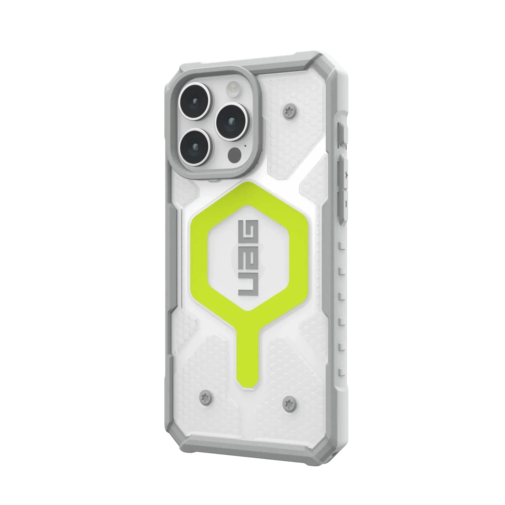 Urban Armor Gear TPU+PC iPhone 16 Pro UAG Case, Pathfinder Clear Compatible, Slim Fit Rugged Protective Case/Cover Designed For iPhone 16 Pro (Military Drop Tested) - Neon Green