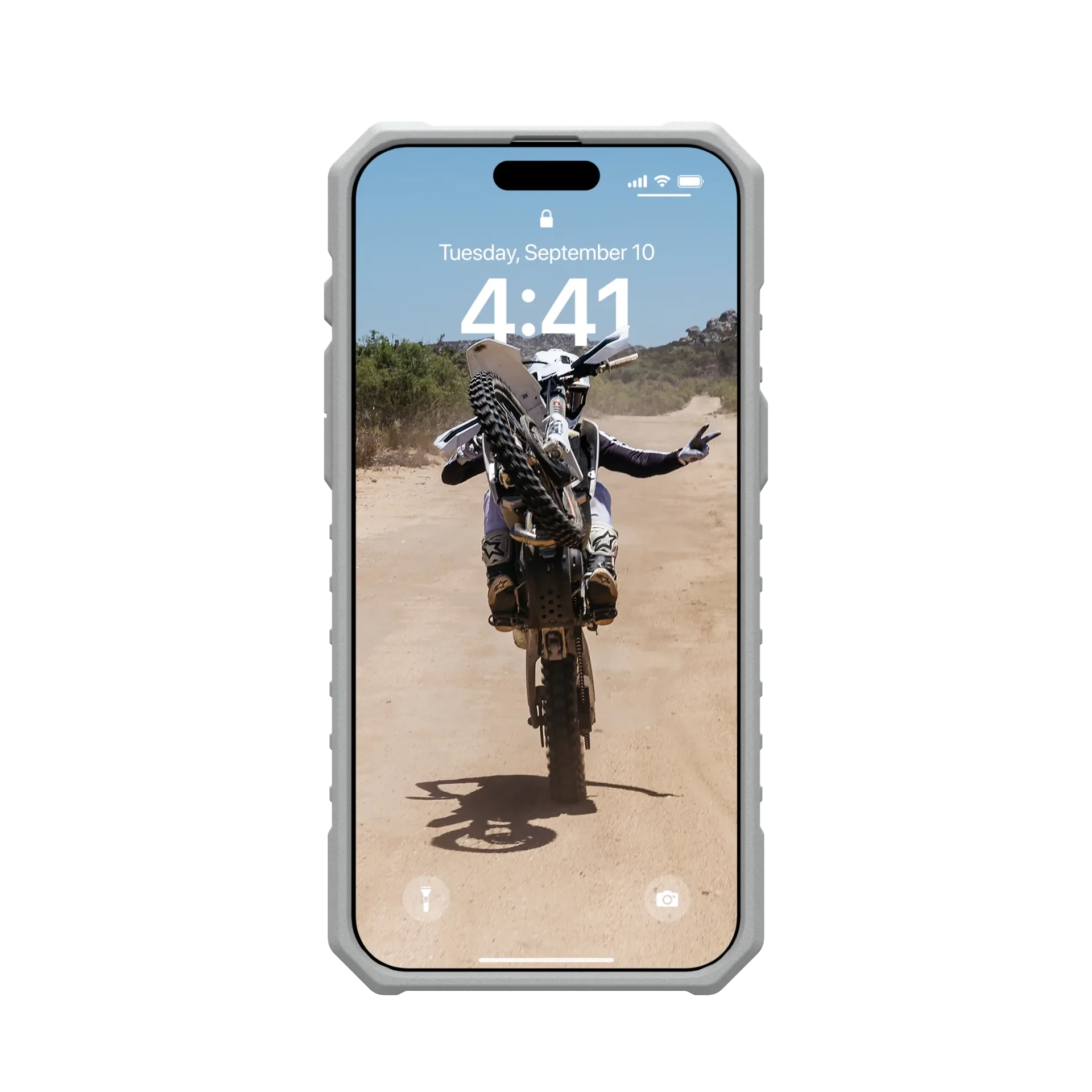 Urban Armor Gear TPU+PC iPhone 16 UAG Case, Pathfinder Clear Compatible, Slim Fit Rugged Protective Case/Cover Designed For iPhone 16 (Military Drop Tested) - Neon Green