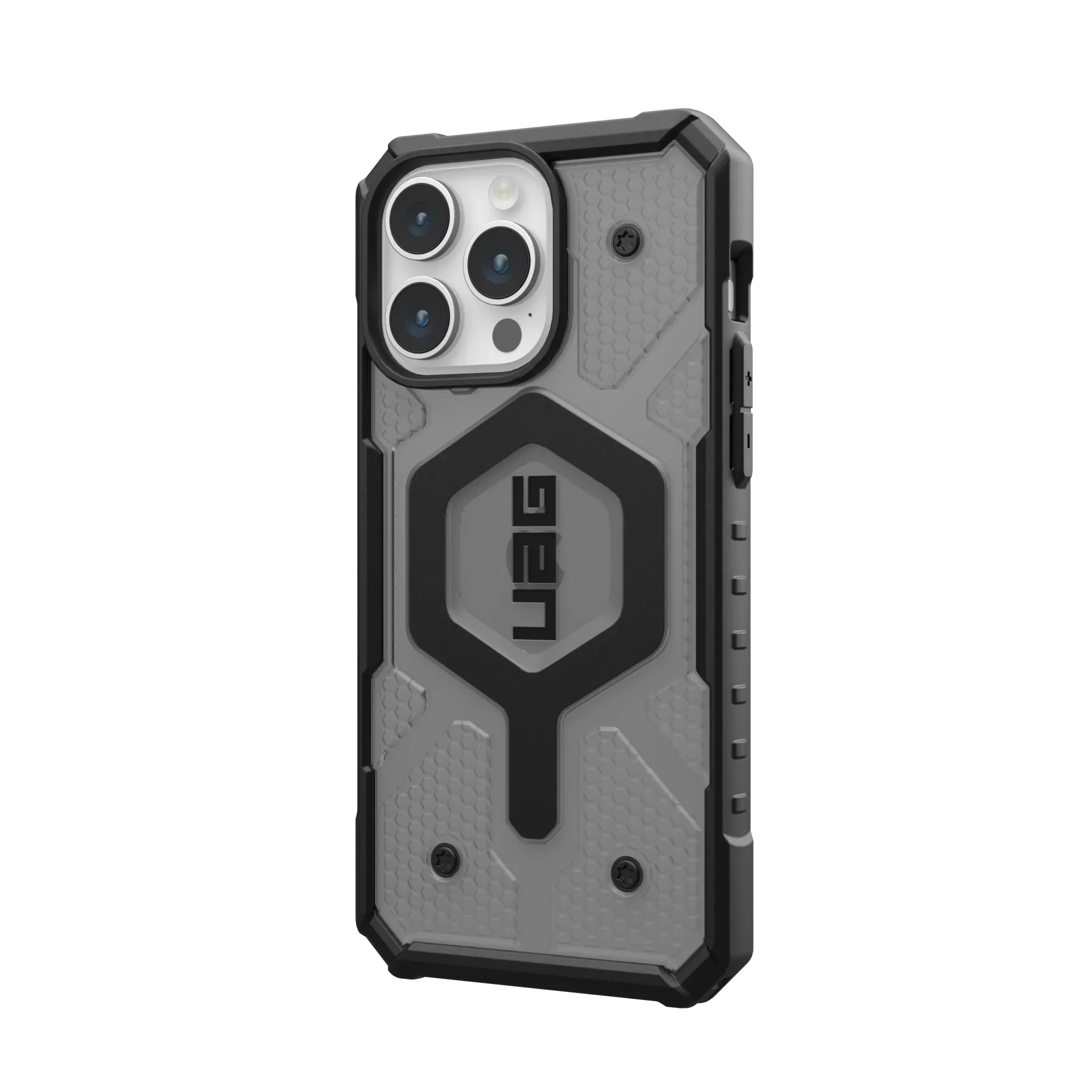 Urban Armor Gear TPU+PC iPhone 16 UAG Case, Pathfinder Clear Compatible, Slim Fit Rugged Protective Case/Cover Designed For iPhone 16 (Military Drop Tested) - Ash