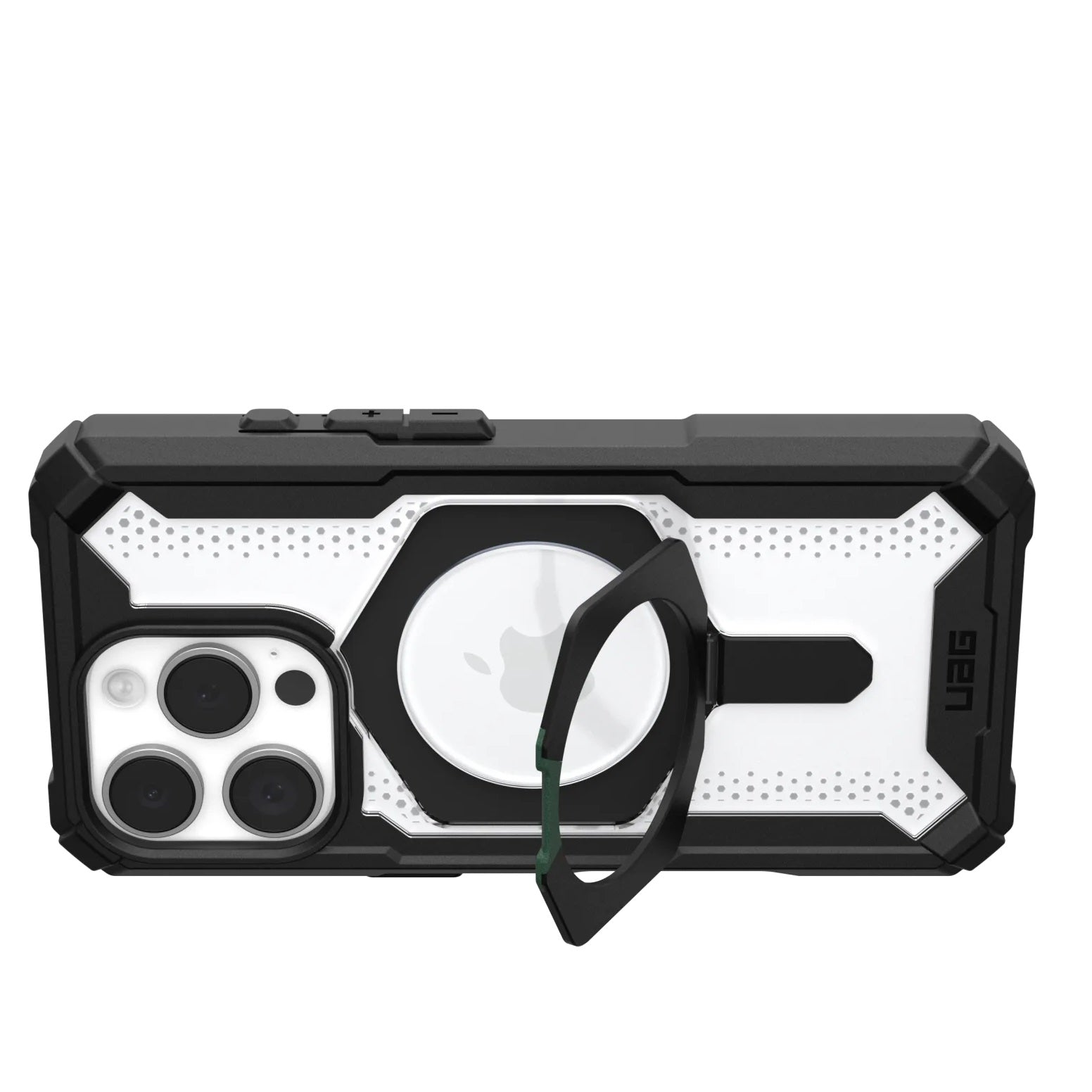 iPhone 16 Pro UAG Plasma XTE Armor Protective Case with Metal Magsafe Ring & Stand - ICE Clear