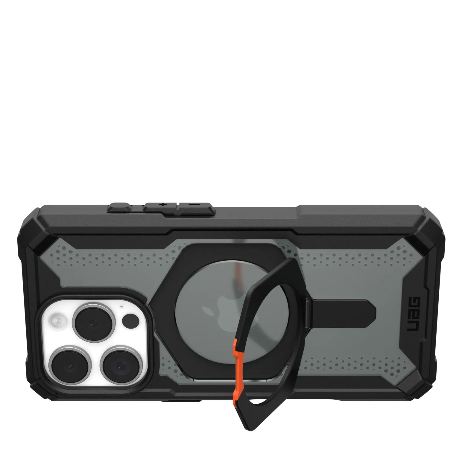 iPhone 16 Pro Max UAG Plasma XTE Armor Protective Case with Metal Magsafe Ring & Stand - Ash Black