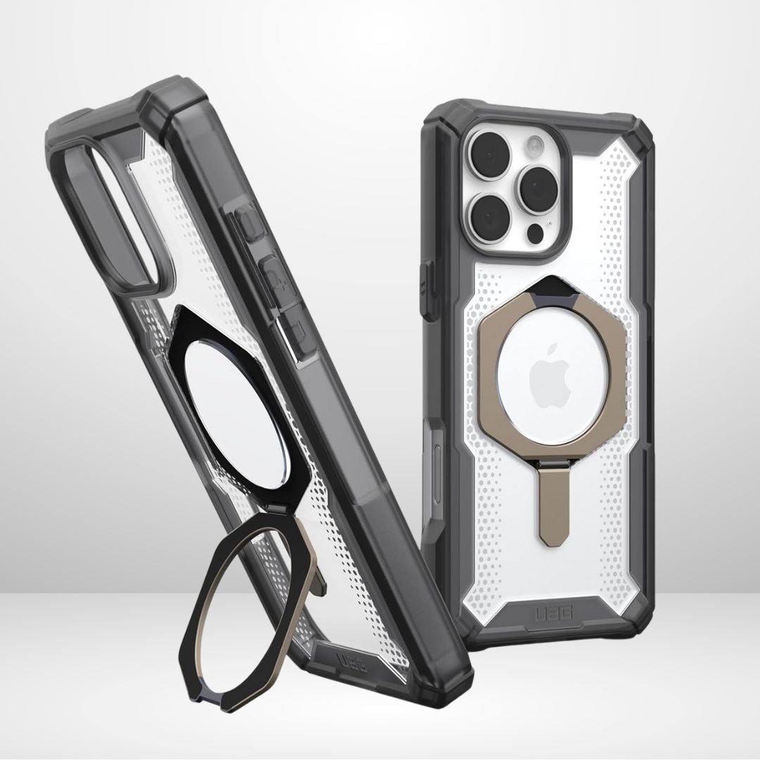 UAG Plasma XTE Stand MagSafe ,Rugged Protective Case for S24 Ultra (Natural Titanium/Black)