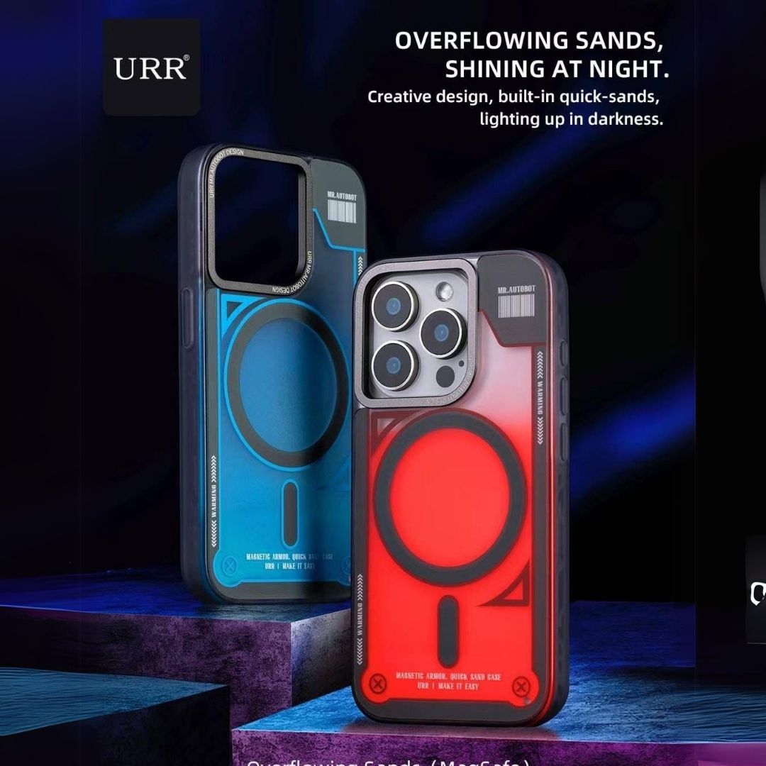 URR Premium Night Glow Liquid Magsafe Case for iPhone 16Pro/16Pro Max